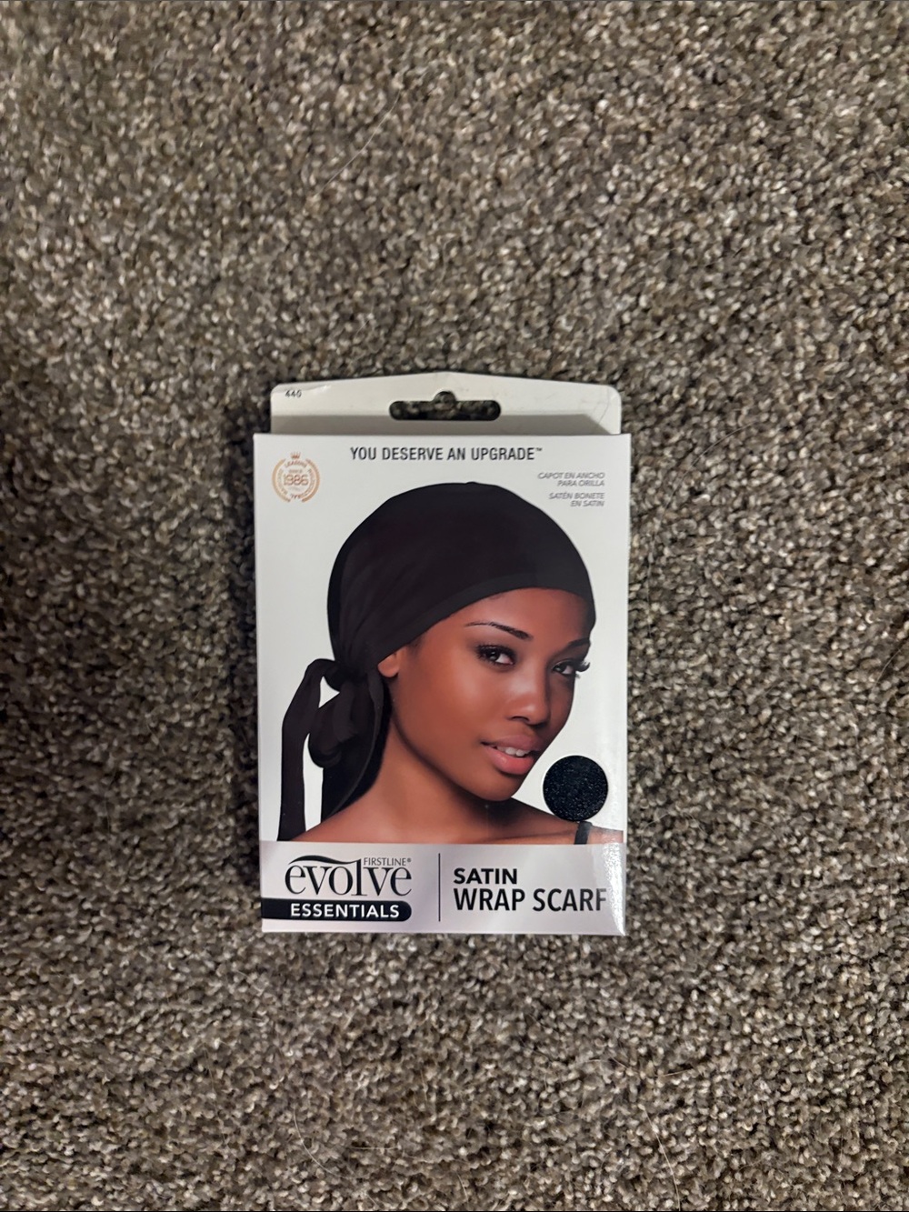 Satin Wrap Scarf - Black